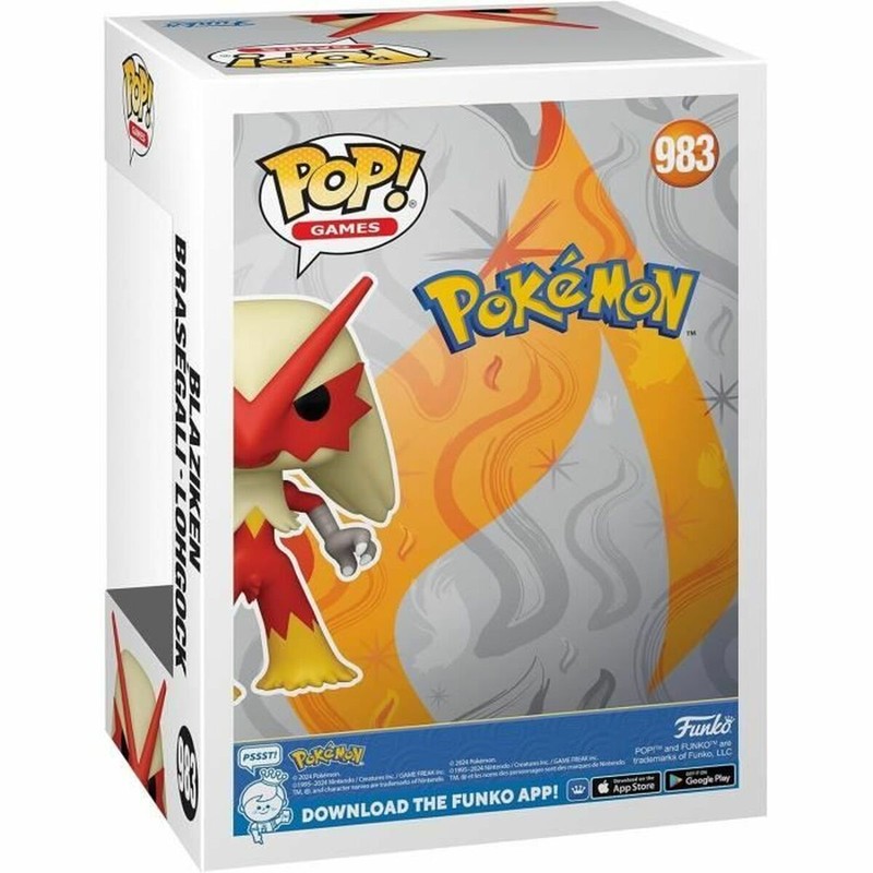Funko Pop Blaziken, detalle de la cabeza