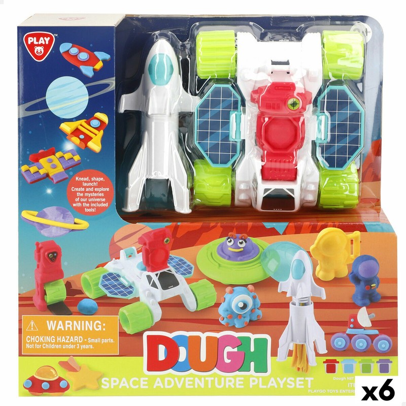 Manualidades Niños: Juego de Plastilina PlayGo Aventura Espacial - Compra online en MegaJuguetes
