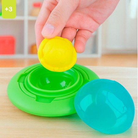 Juego de plastilina PlayGo con moldes de cohetes y planetas