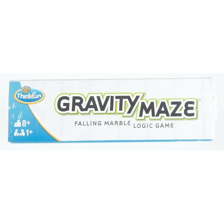 Vista aérea de un circuito de canicas construido con Gravity Maze