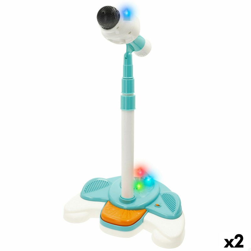 Micrófono karaoke infantil Winfun con luces y soporte ajustable