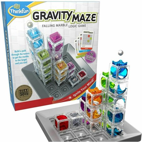 Vista lateral de un circuito complejo de Gravity Maze