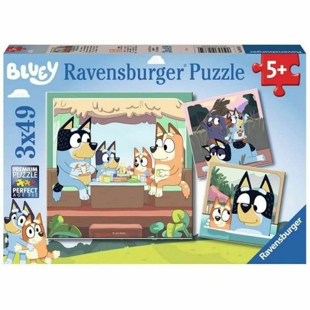 Puzzles infantiles Bluey Ravensburger, set de 3 para niños
