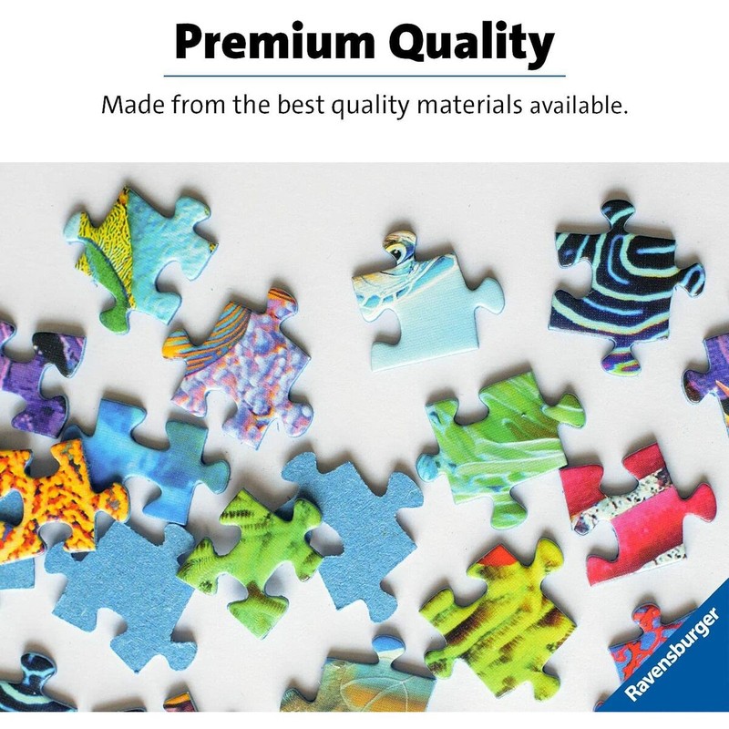 Detalle piezas de puzzles Ravensburger Bluey, fácil agarre