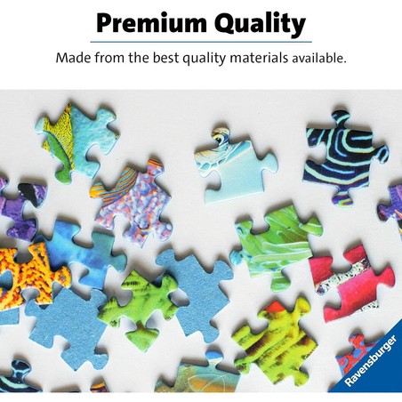Detalle piezas de puzzles Ravensburger Bluey, fácil agarre