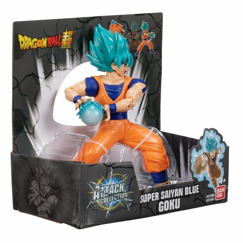 Goku Super Saiyan Blue figura de acción, Bandai original