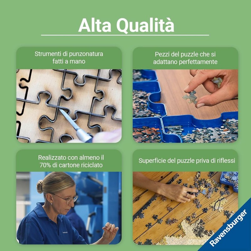 Vista detallada del puzzle, encaje perfecto