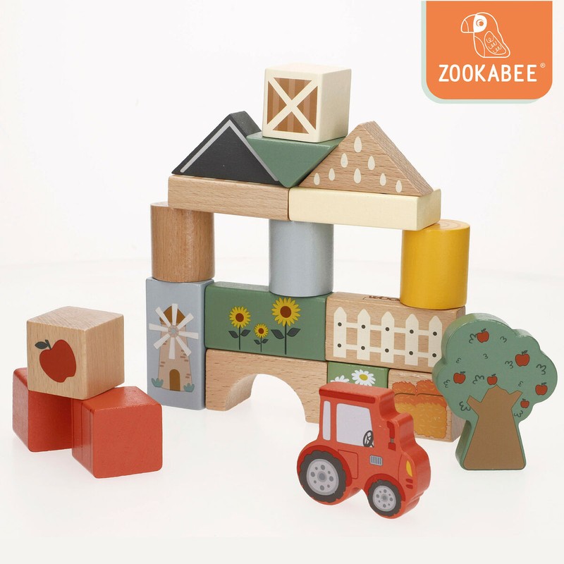 Set construcción educativo Woomax, piezas apilables para motricidad fina