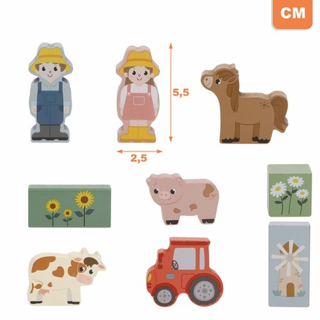 Bloques madera ecológicos Woomax, juego didáctico para niños