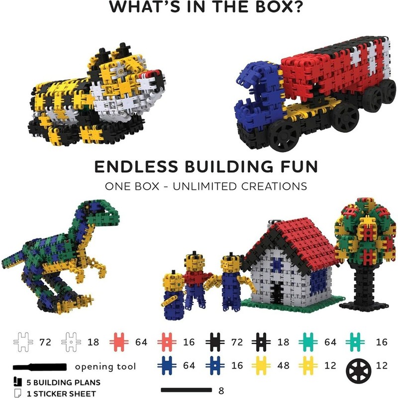 Bloques construcción infantiles Clics para desarrollar creatividad