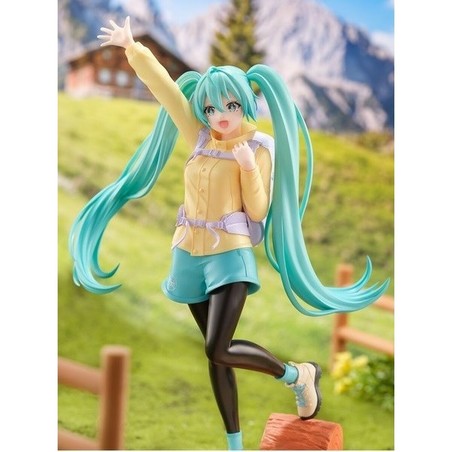 Detalle de la figura Bandai Hatsune Miku para colección